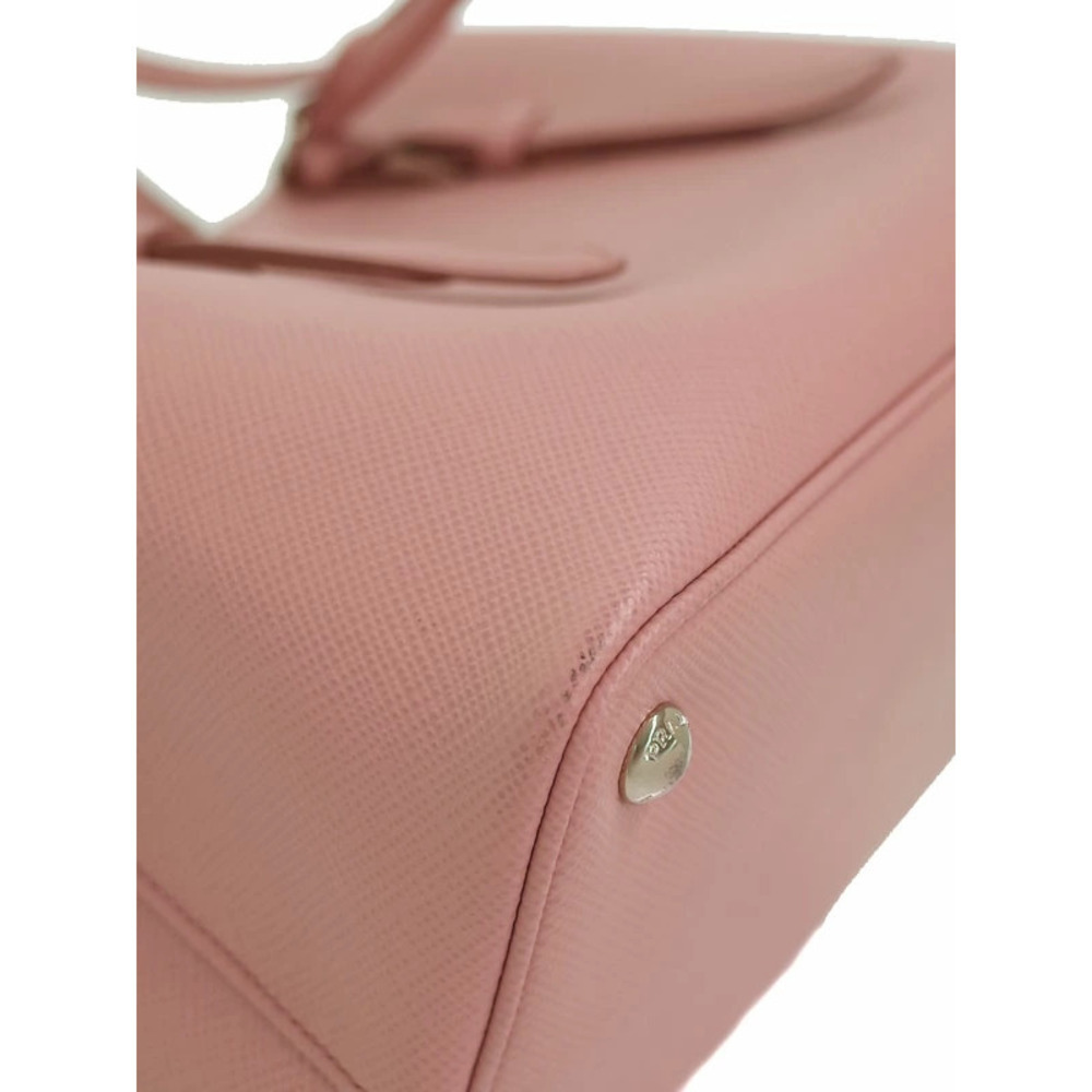Prada Saffiano Cuir Double Handle 2way Tote pink Pesco - Picture 7 of 9